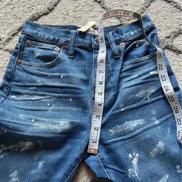 Madewell jeans Slim boyfriend high rise Paint Splatter K7544 23 new - Picture 12 of 14